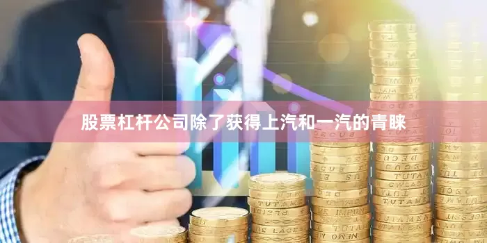 股票杠杆公司除了获得上汽和一汽的青睐